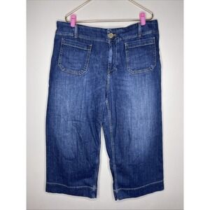 Anthropologie Maeve The Colette Dark Wash Blue Jean Denim 18W